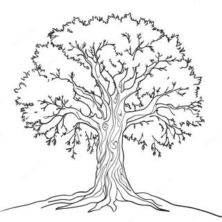 Winter Tree Coloring Page 40938-33922