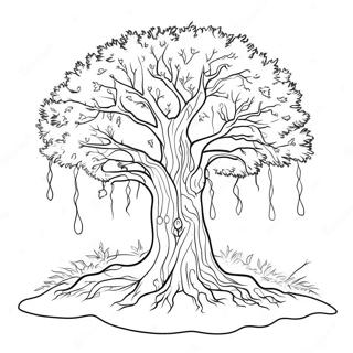 Winter Tree Coloring Page 40938-33923