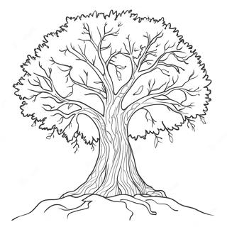 Winter Tree Coloring Page 40938-33924