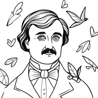 Edgar Allan Poe Coloring Page 40948-33898