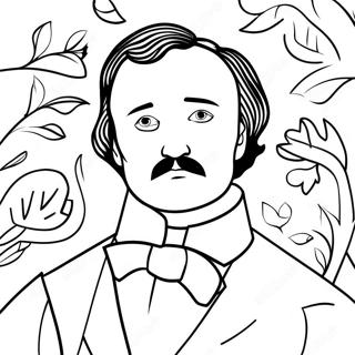 Edgar Allan Poe Coloring Page 40948-33900