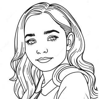 Sabrina Carpenter Coloring Page 40958-33917