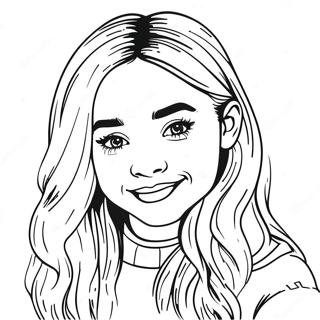 Sabrina Carpenter Coloring Page 40958-33918