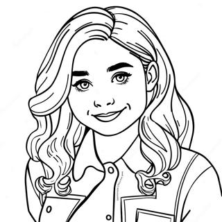 Sabrina Carpenter Coloring Page 40958-33919