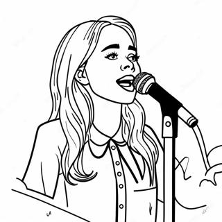 Sabrina Carpenter Coloring Pages