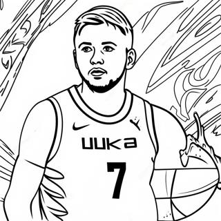 Luka Doncic Coloring Page 40968-33926