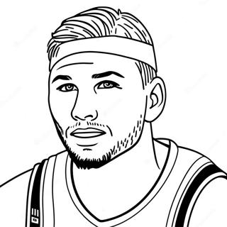 Luka Doncic Coloring Page 40968-33928