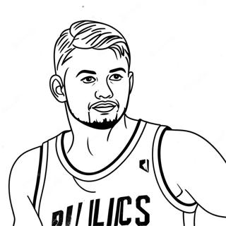 Luka Doncic Dribbling Basketball Coloring Page 40969-34037