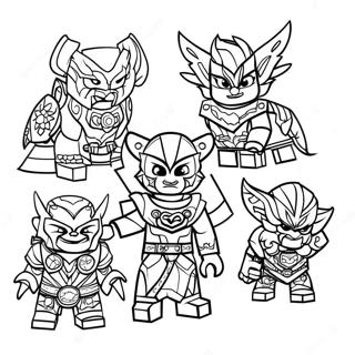 Lego Chima Characters Coloring Page 40979-33935