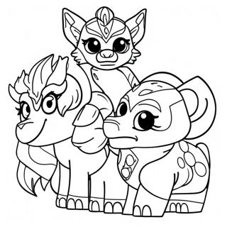 Lego Chima Characters Coloring Page 40979-33936