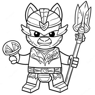 Lego Chima Characters Coloring Page 40979-34042