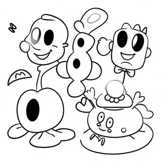 80s Cartoon Characters Coloring Page 40998-33950