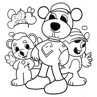 80s Cartoon Characters Coloring Page 40998-34057