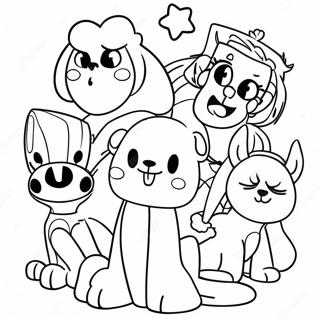 80s Cartoon Characters Coloring Page 40998-34059