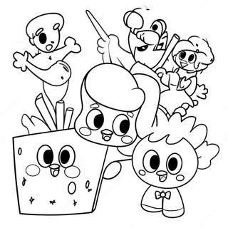 80s Cartoon Characters Coloring Page 40998-34060