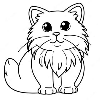 Ragdoll Cat Coloring Page 41018-33970