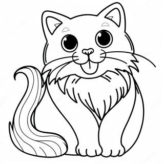 Ragdoll Cat Coloring Page 41018-34071