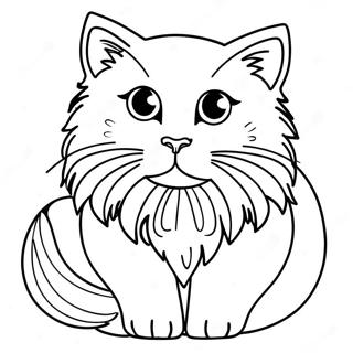 Ragdoll Cat Coloring Page 41018-34072