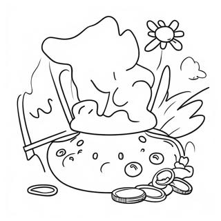 Colorful Hooky Game Scene Coloring Page 41039-34092