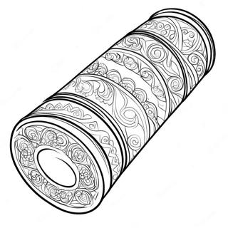 Colorful Torah Scroll Coloring Page 41049-34096