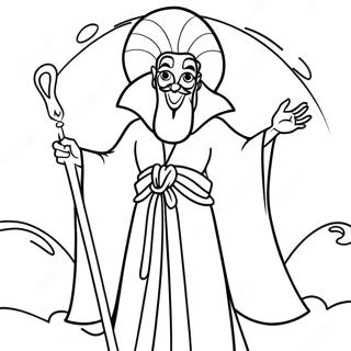 Jafar In His Magical Robe Coloring Page 41059-34001