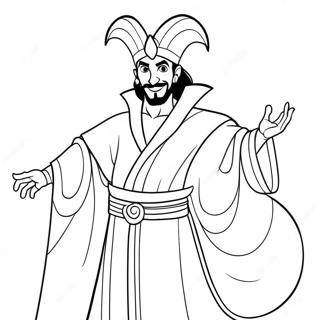 Jafar In His Magical Robe Coloring Page 41059-34002