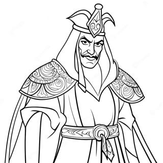 Jafar In His Magical Robe Coloring Page 41059-34003