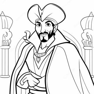 Jafar In His Magical Robe Coloring Page 41059-34107