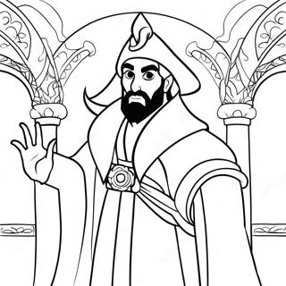 Jafar In His Magical Robe Coloring Page 41059-34108