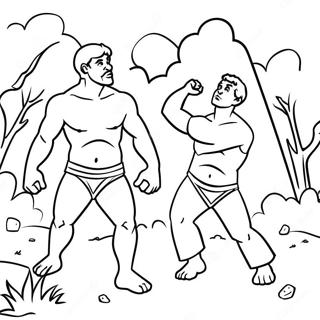 Cain And Abel Coloring Page 41068-34109