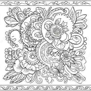 Ukrainian Folk Art Coloring Page 41078-34134