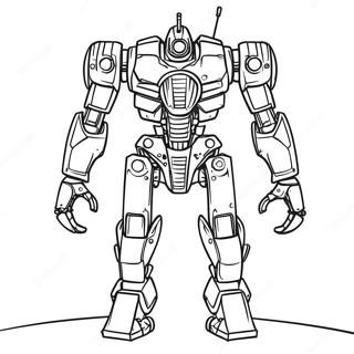 Mech Coloring Pages