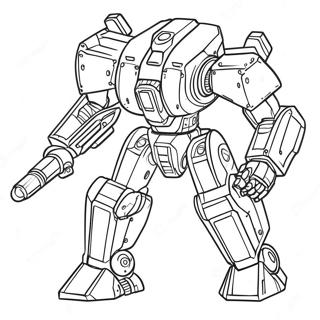 Mech Coloring Page 41098-34022