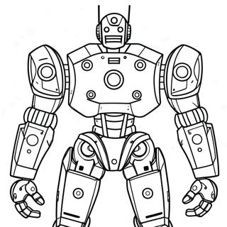 Futuristic Mech Robot Coloring Page 41099 34144
