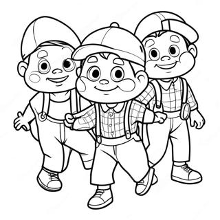 Adventurous Little Rascals Coloring Page 41109-34154