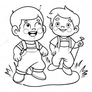 Adventurous Little Rascals Coloring Page 41109-34155