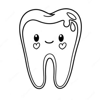 Tooth Coloring Page 4110-3314