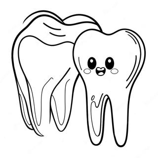 Tooth Coloring Page 4110-3316