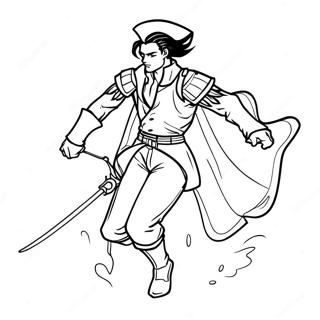 Levi In Battle Pose Coloring Page 41119-34151