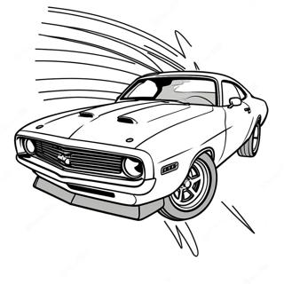 Fast And Furious Muscle Car Coloring Pages