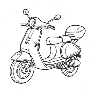 Fast Racing Scooter Coloring Page 41149-34174