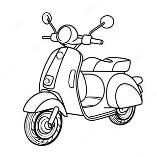 Fast Racing Scooter Coloring Page 41149-34175