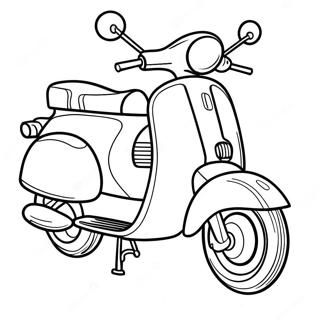 Fast Racing Scooter Coloring Page 41149-34176