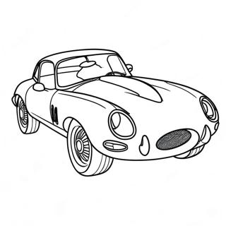 Jaguar Car Coloring Page 41158-34187