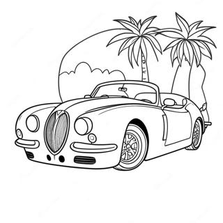 Jaguar Car Coloring Page 41158-34188