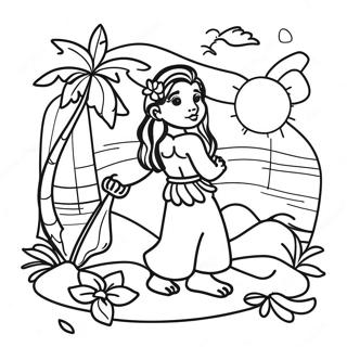 Hawaiian Coloring Page 41168-34192