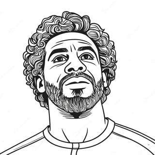 Mo Salah Coloring Pages