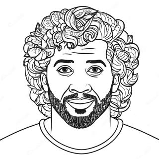 Mo Salah Coloring Page 41188-34203