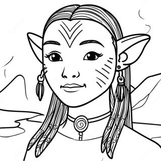 Avatar World Coloring Page 41198-34223