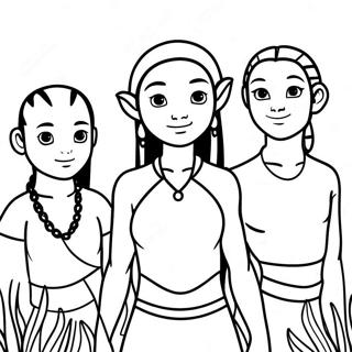 Avatar World Coloring Pages